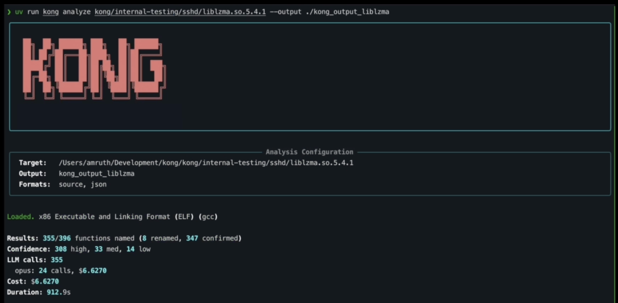 Kong: World's first AI reverse engineer