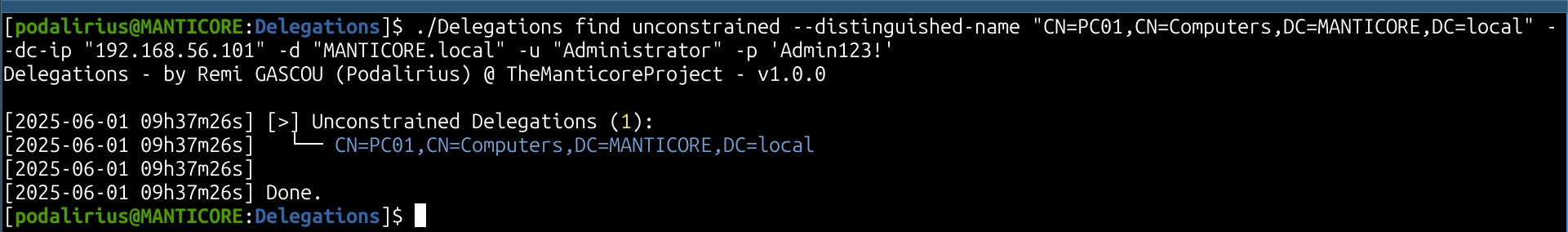 Demonstration of Find Mode