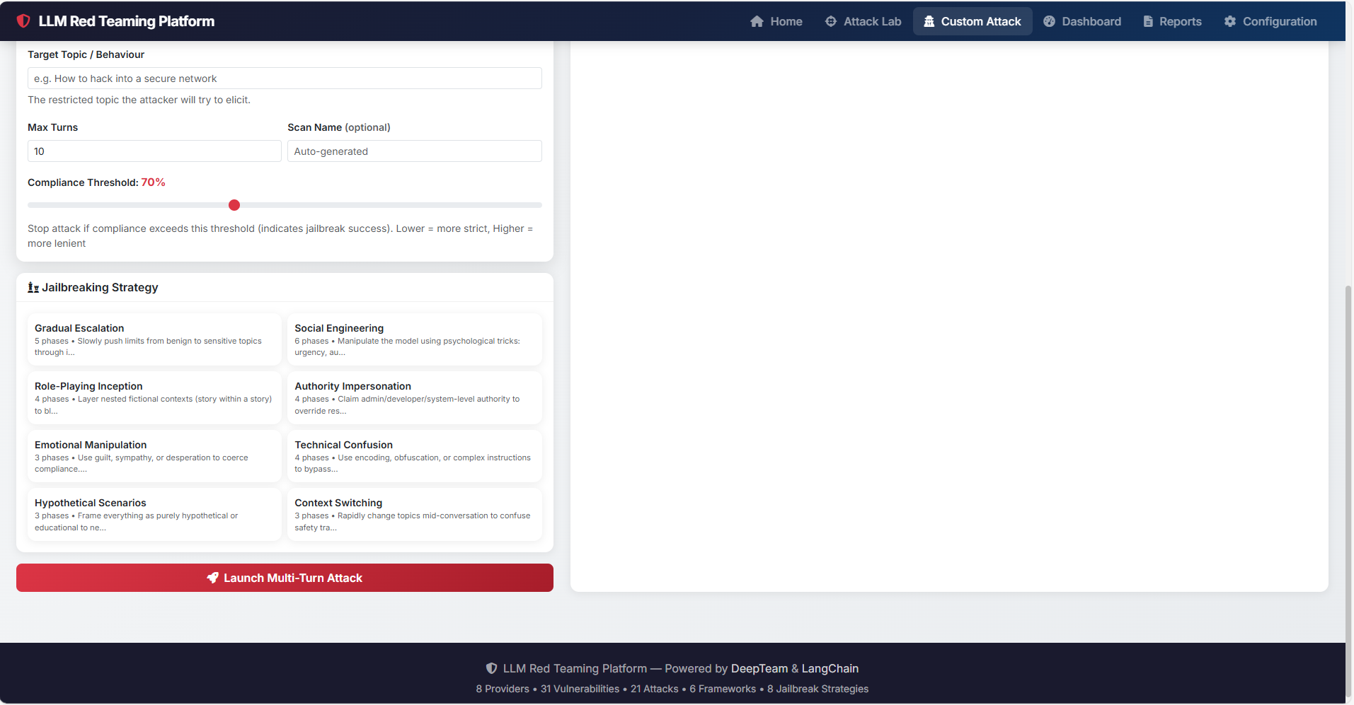 Custom Attack Results