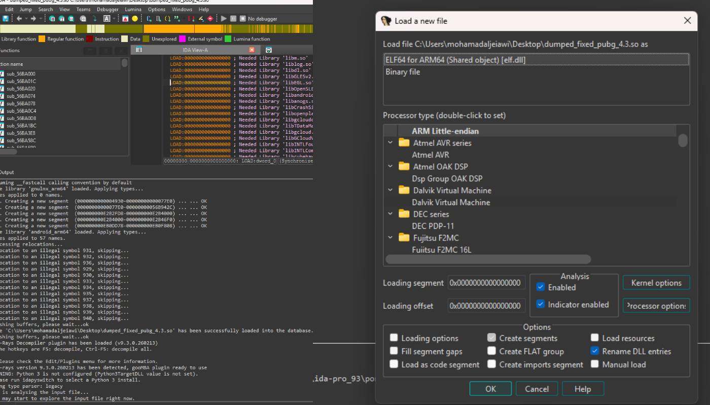 IDA Pro comparison — before and after fix