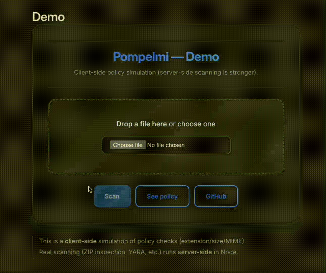 Pompelmi Demo