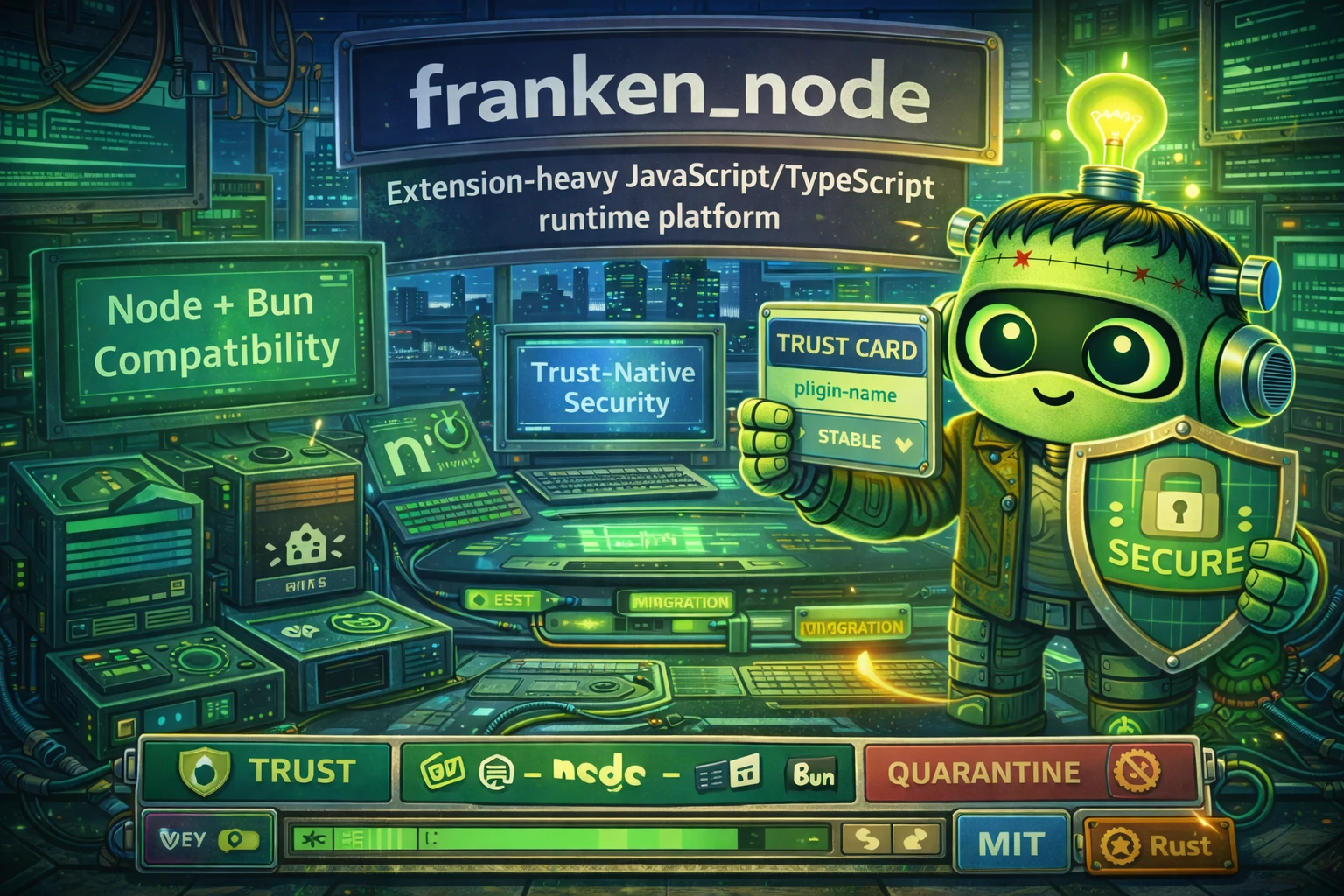 franken_node - trust-native JavaScript and TypeScript runtime platform