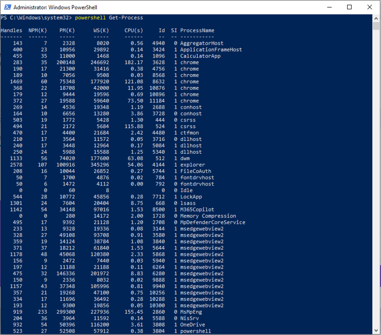 PowerShell Simulation
