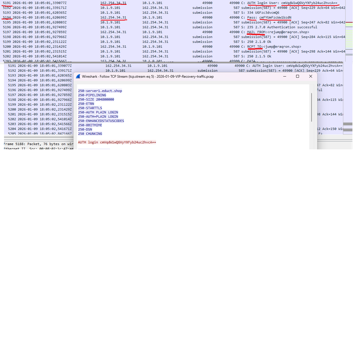 TCP Stream `eraqron.shop` 