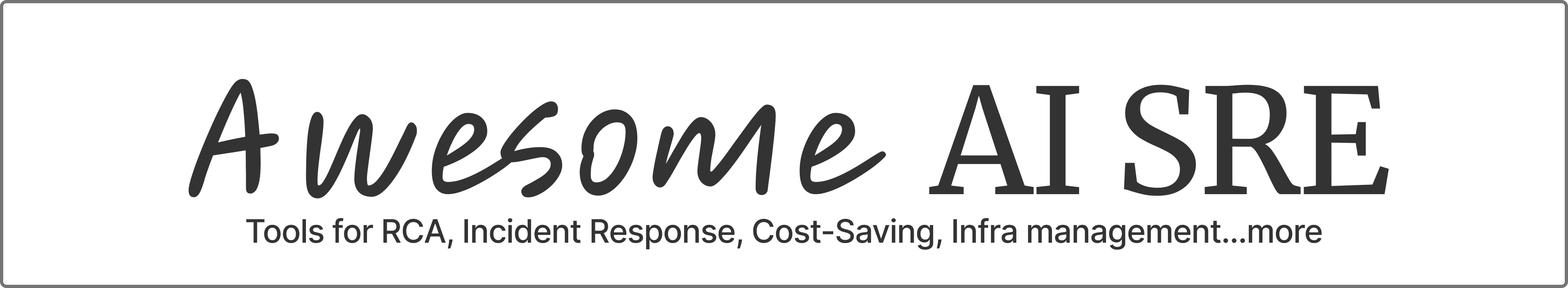 Awesome AI SRE