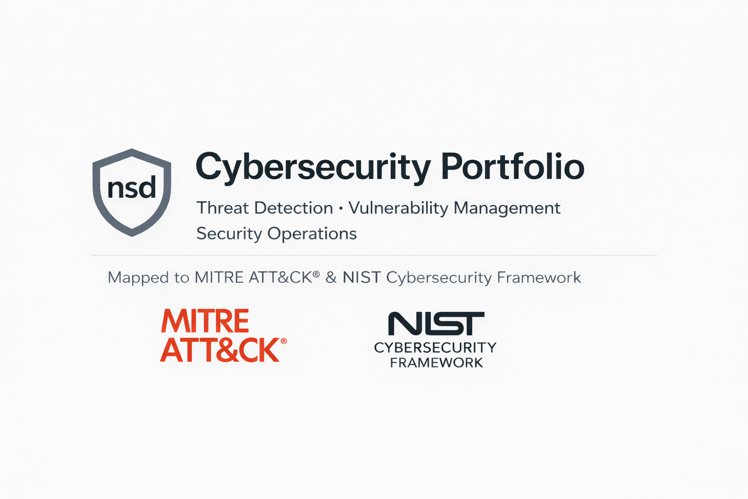 NSD Cybersecurity Portfolio Banner