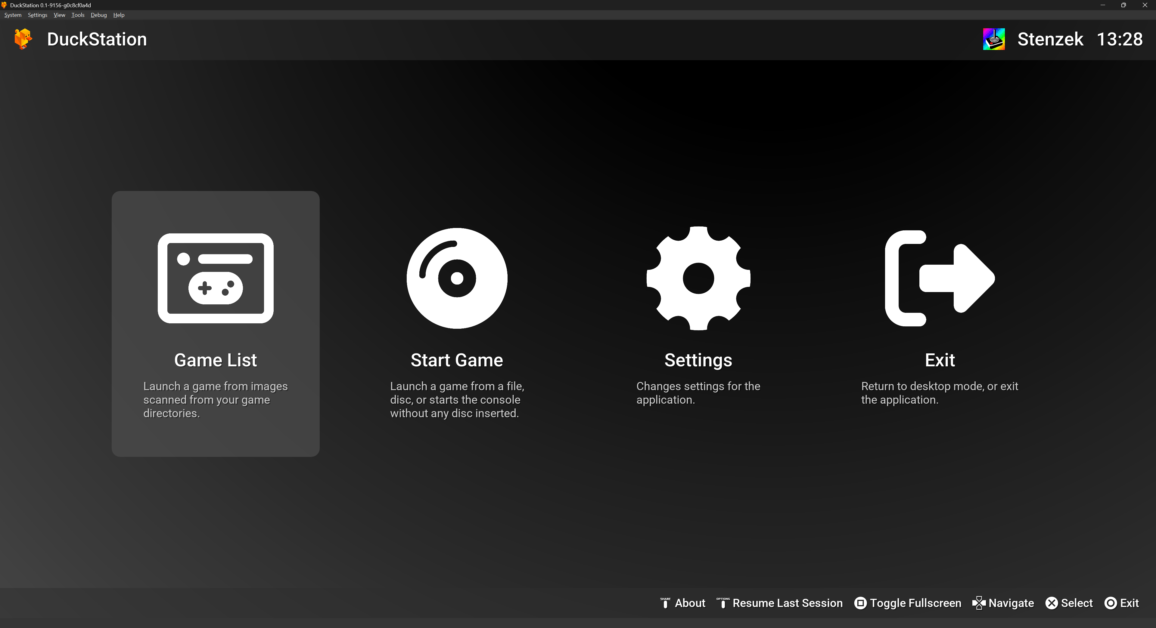 Fullscreen UI Screenshot