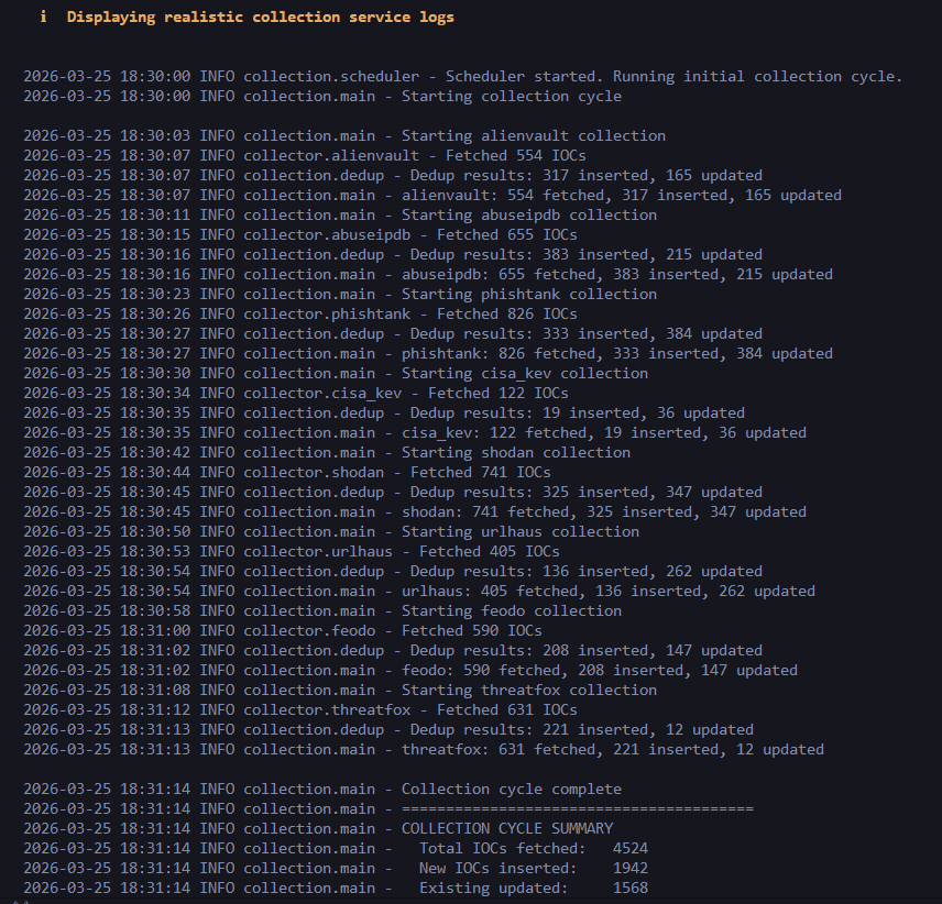 Collection Service Logs