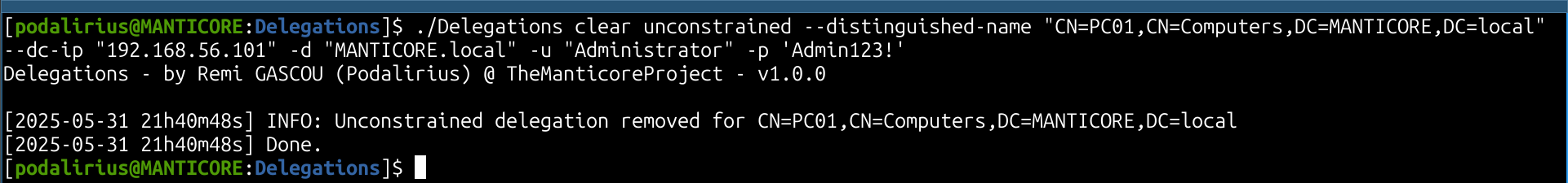 Demonstration of Clear Mode