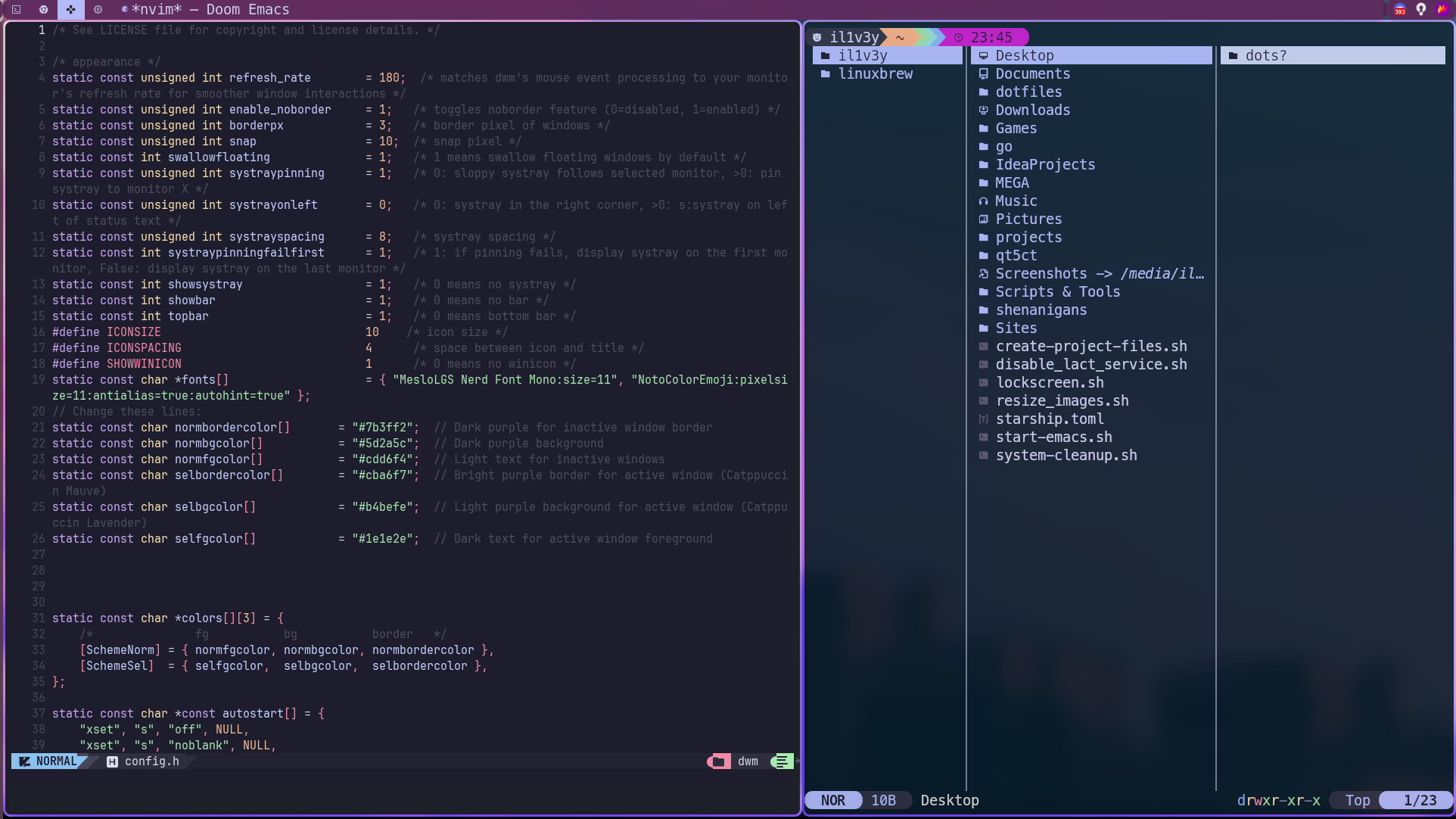 Doom Emacs 和 Yazi 文件管理器