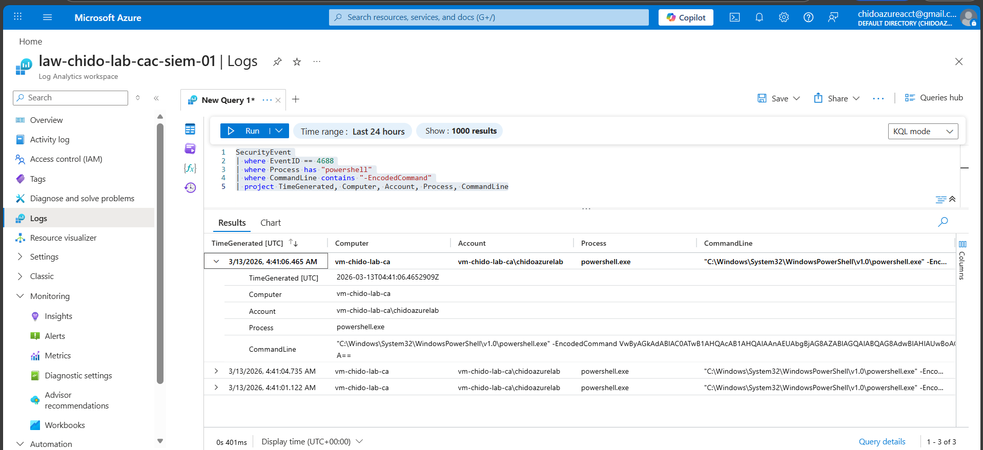 编码 PowerShell 检测
