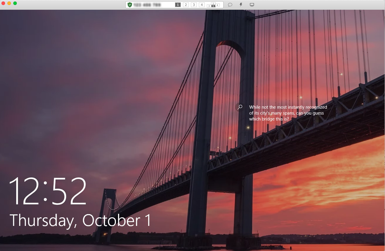 Connected to a Windows PC