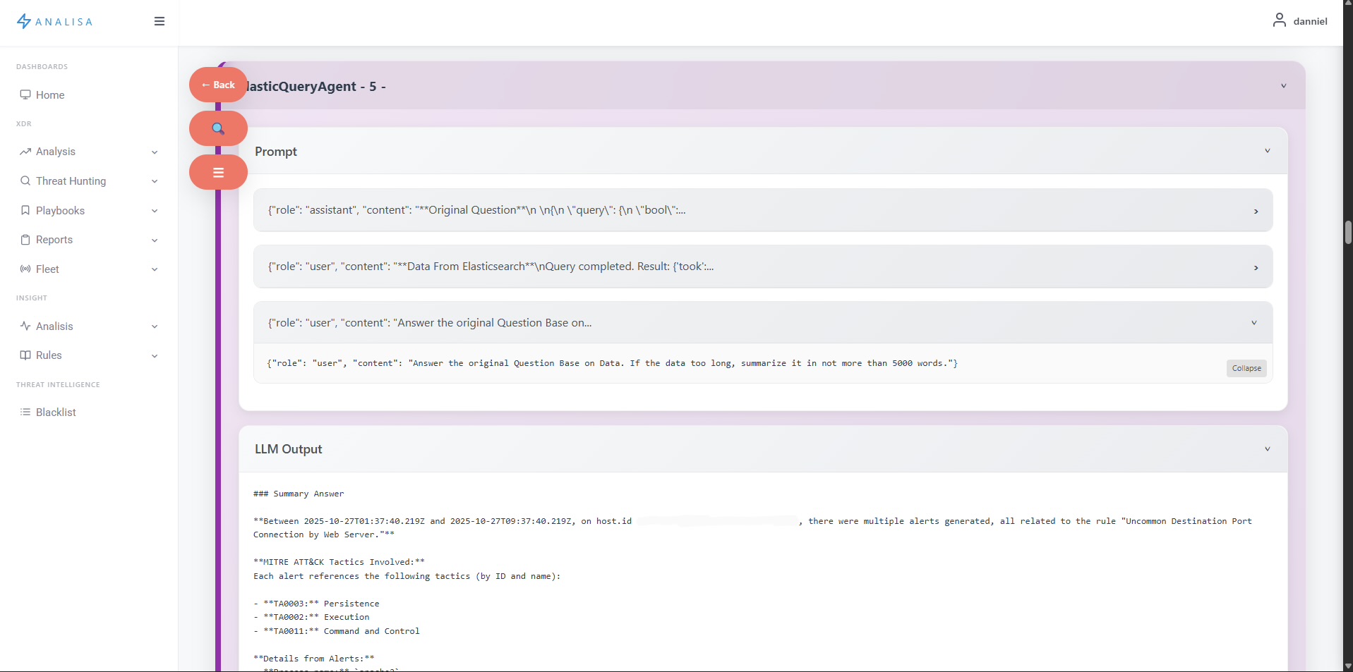 Agent Indicators - ElasticQueryAgent
