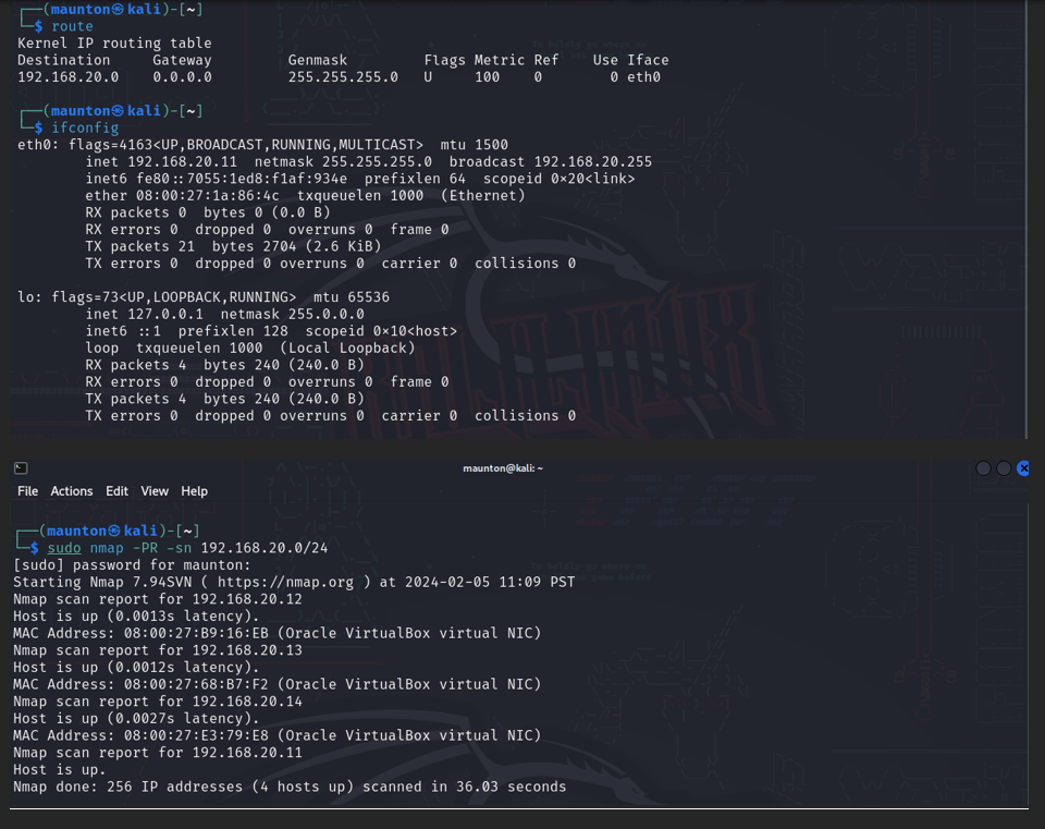 Network Scanning Report