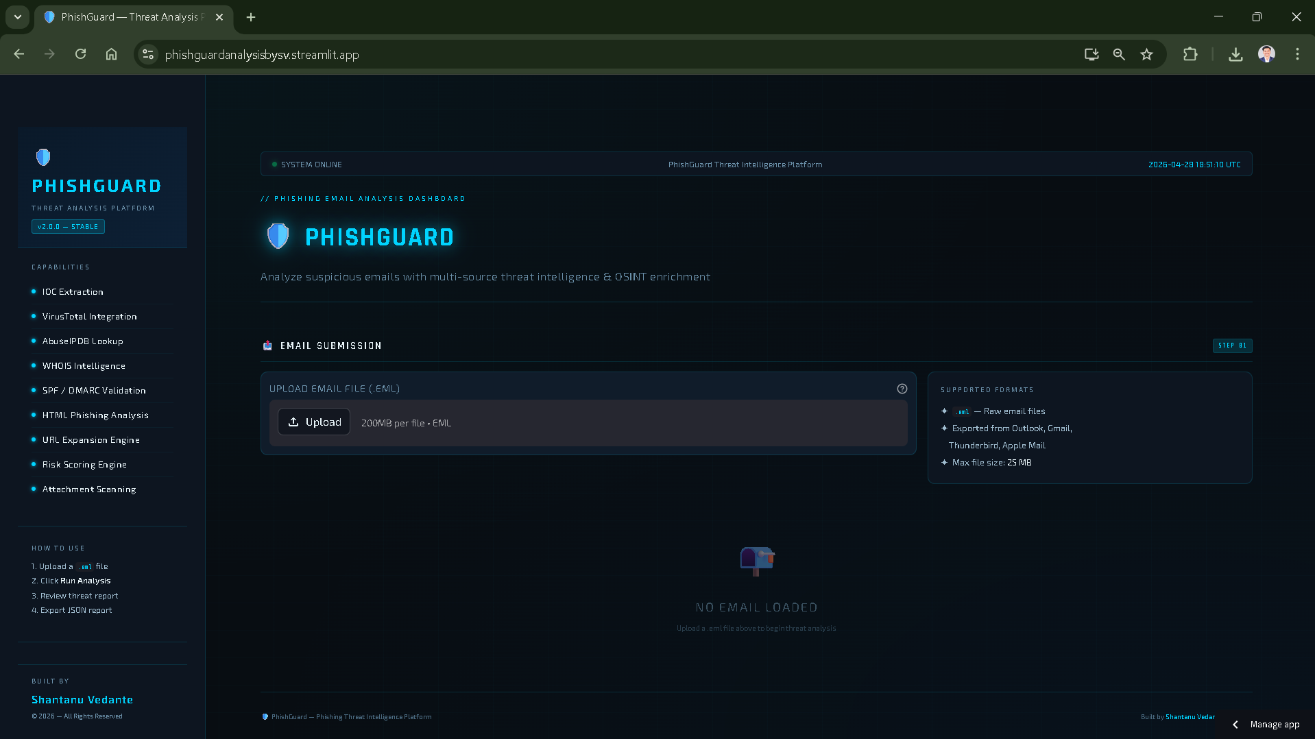 PhishGuard Dashboard