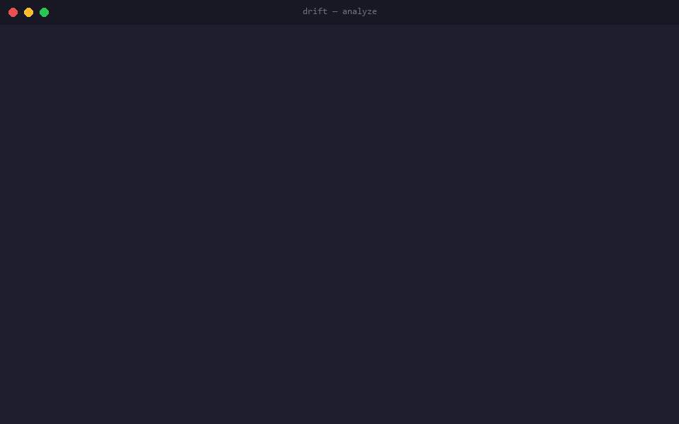 drift analyze demo