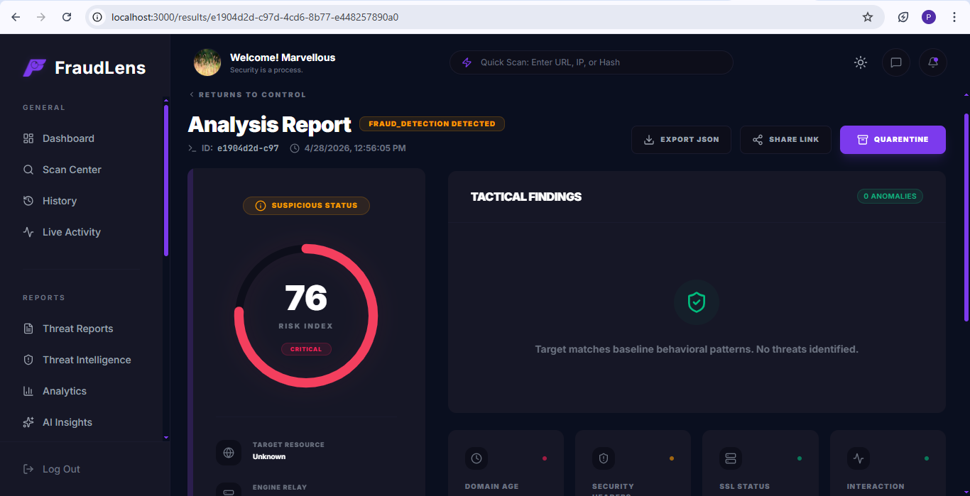 Phishing Scan Result 2