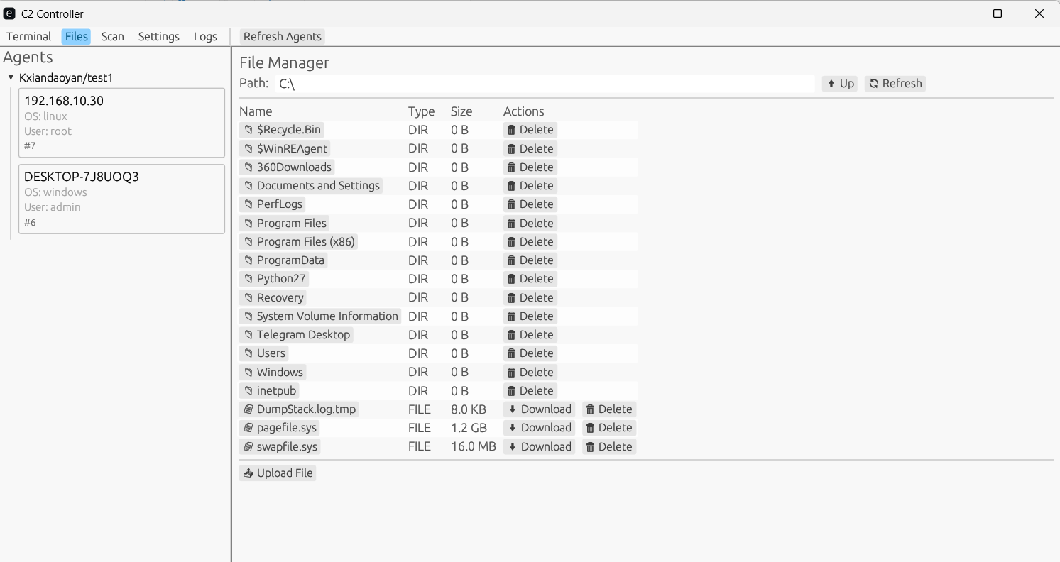 Generator配置界面