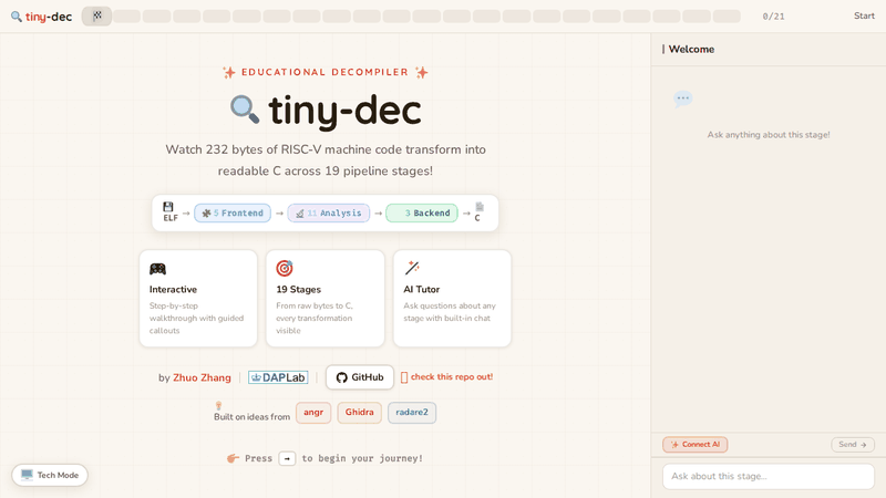 tiny-dec walkthrough