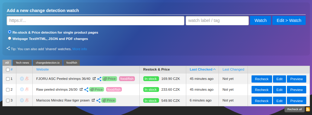 直接从 UI 轻松监控产品价格变动