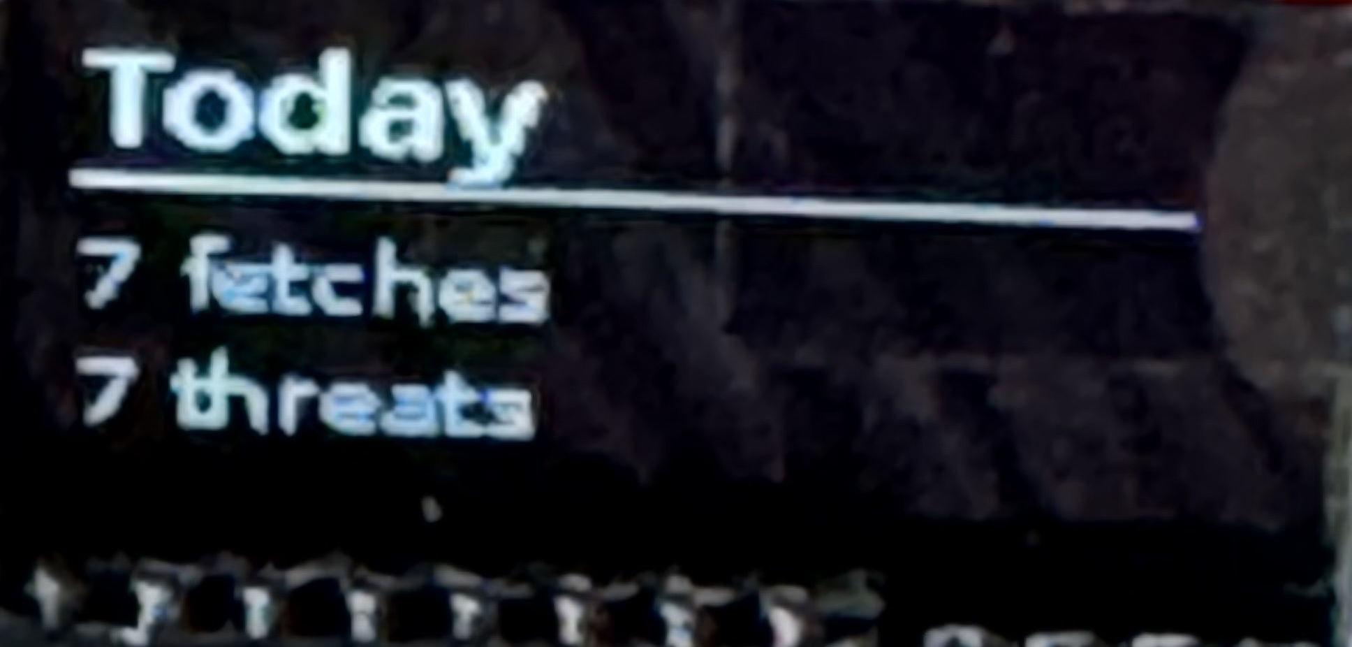 OLED Display — Today's Stats