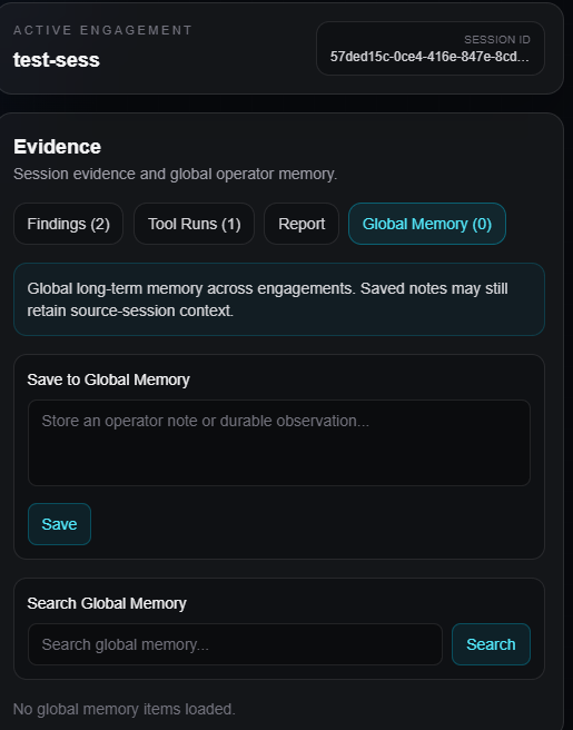 Global Memory Panel