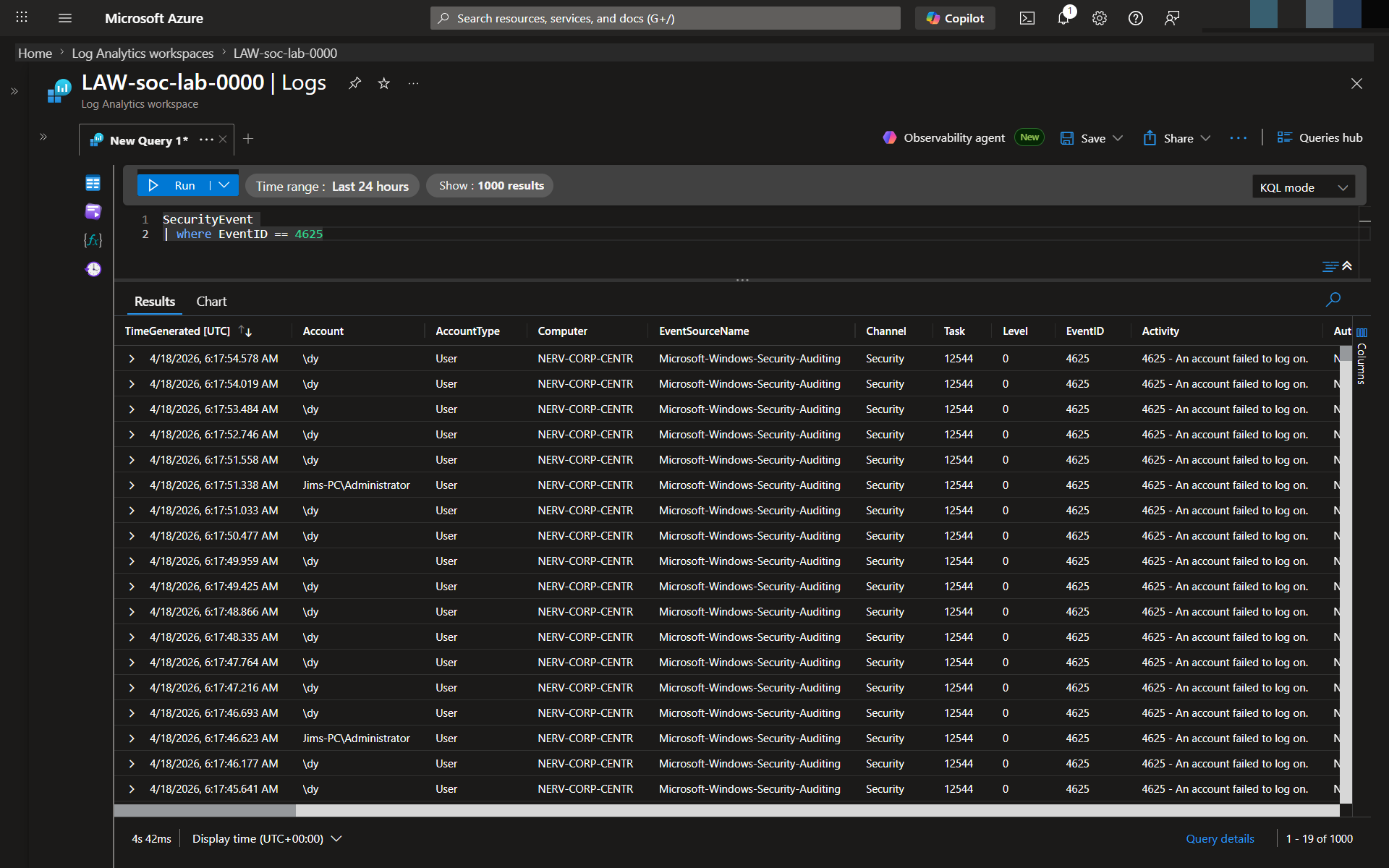 Log Analytics 工作区