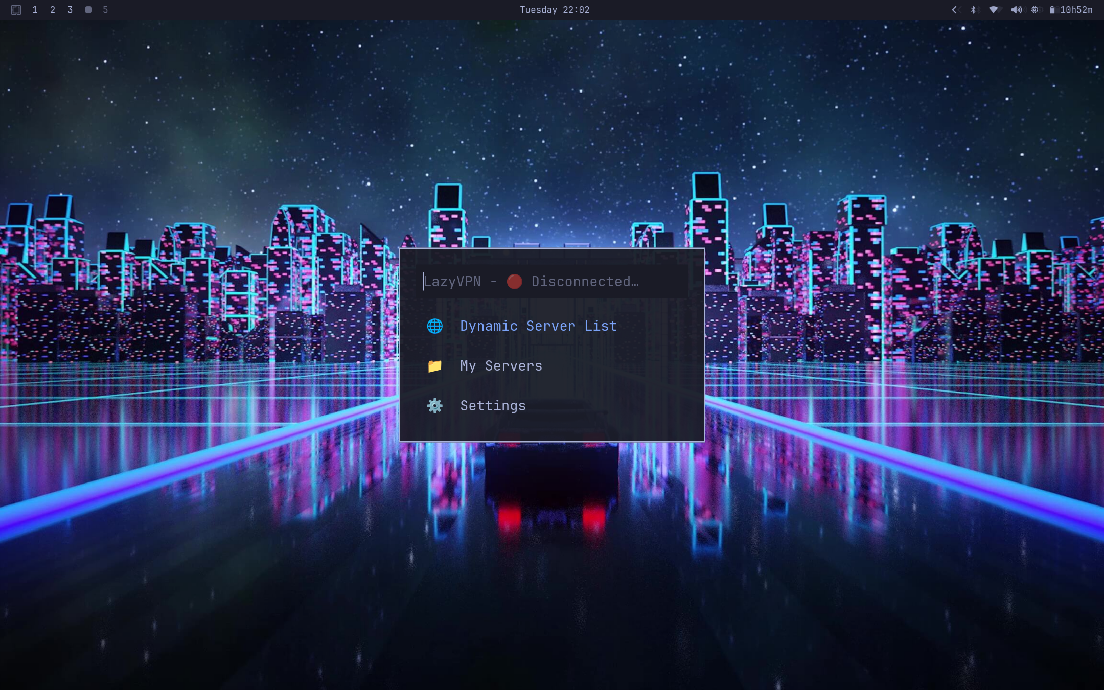 主菜单 - 断开连接