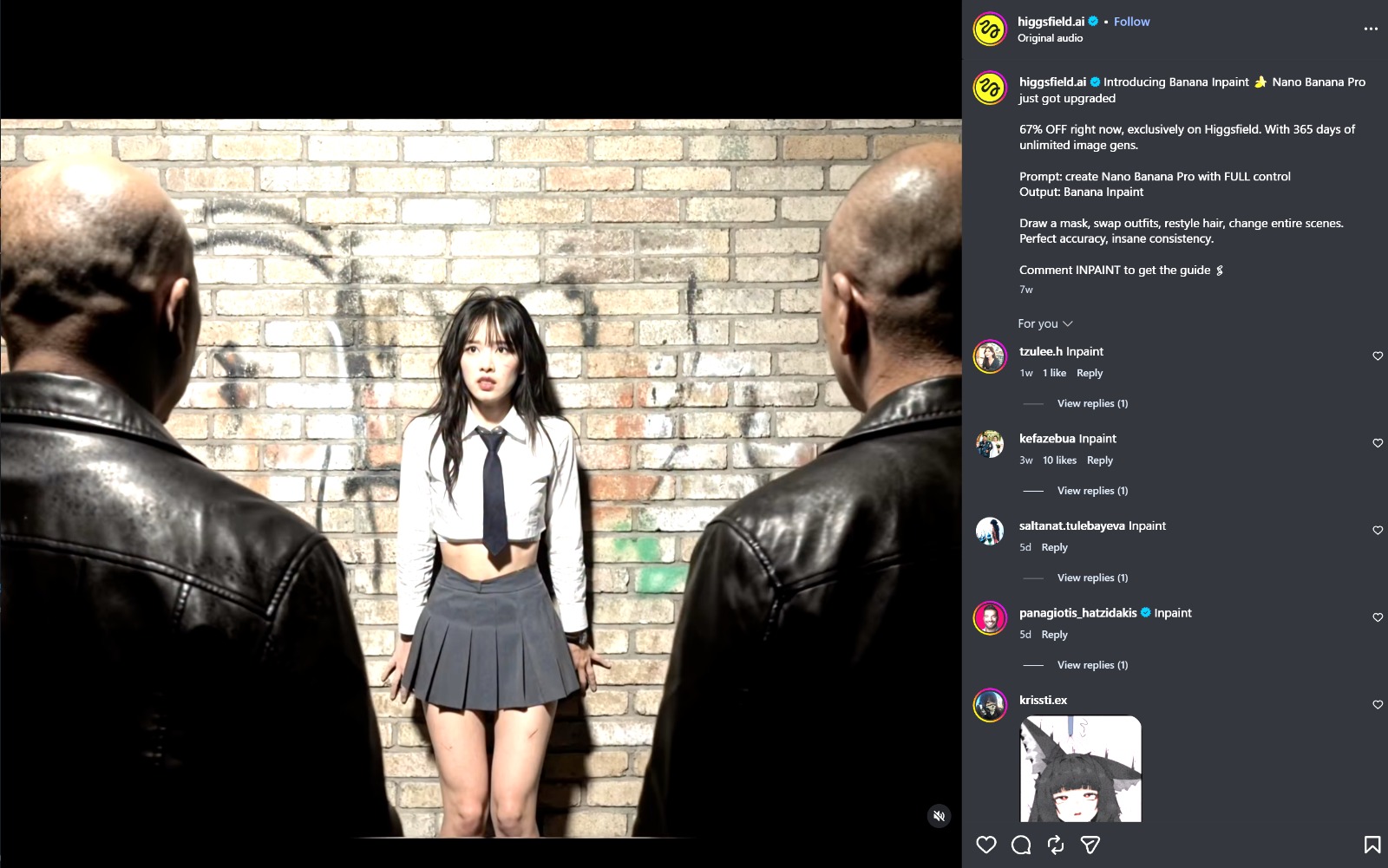 Higgsfield 威胁性营销内容