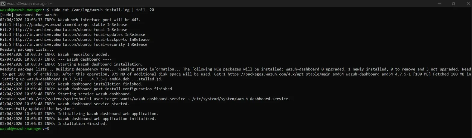 Installation Completion