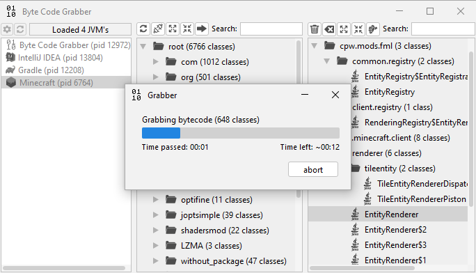 Screen UIL Grab process
