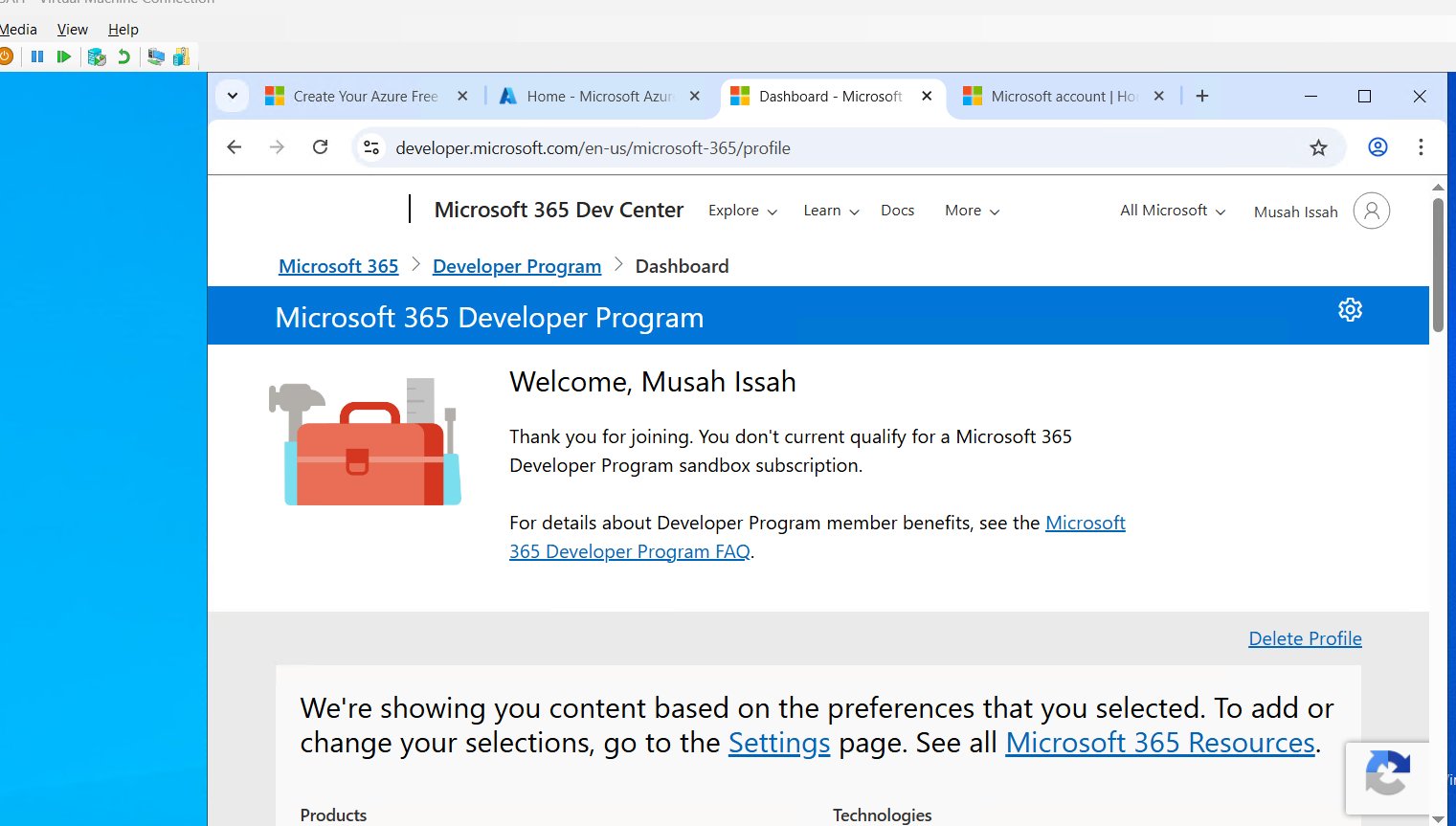 M365 沙盒被拒绝