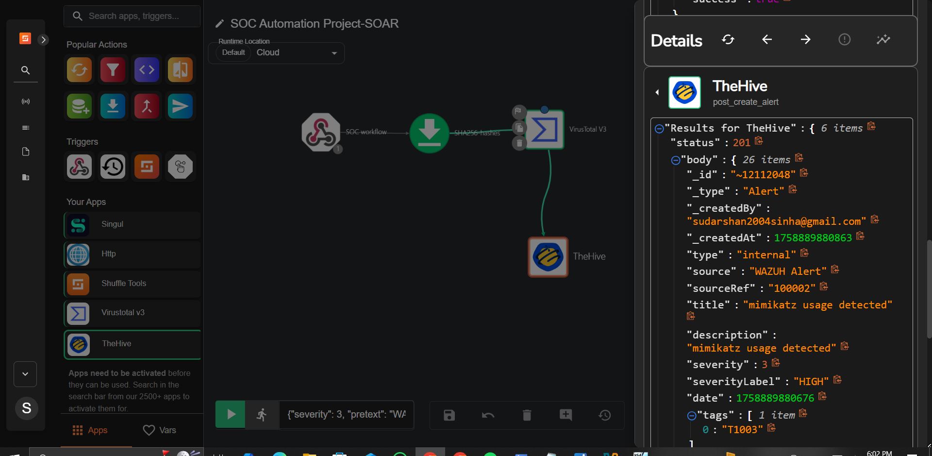 Shuffle 执行结果 201