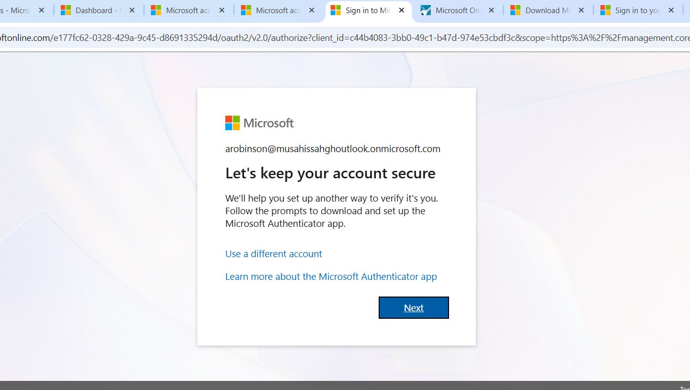 MFA 提示正常工作