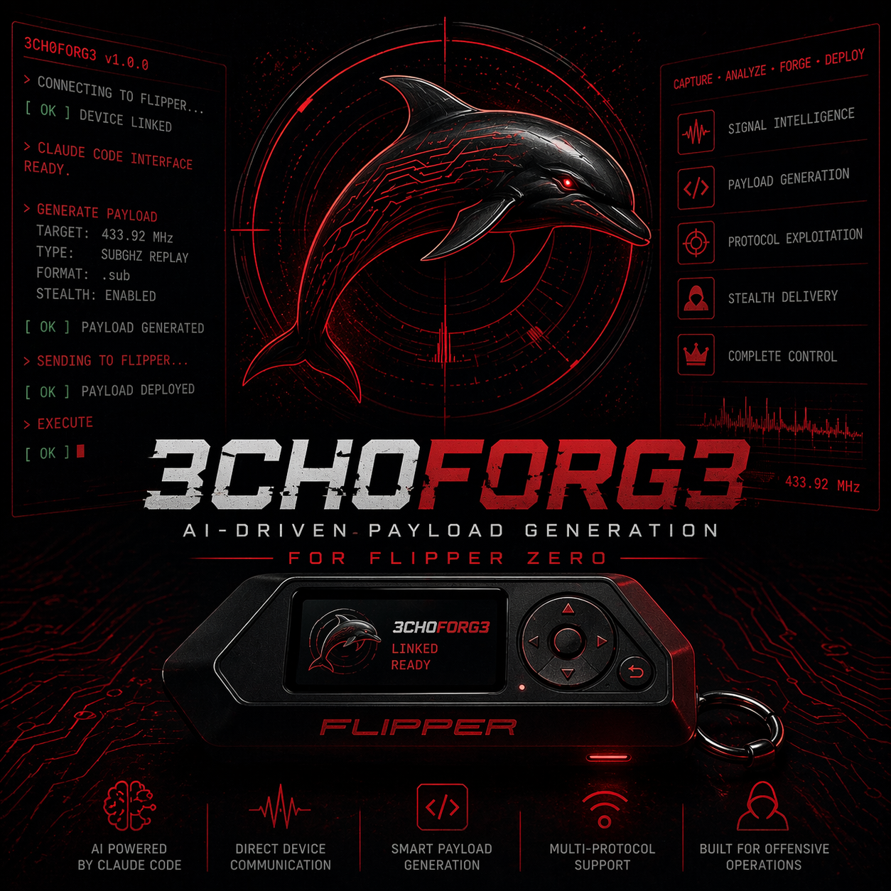3CH0F0RG3 — AI-Driven Payload Generation for Flipper Zero