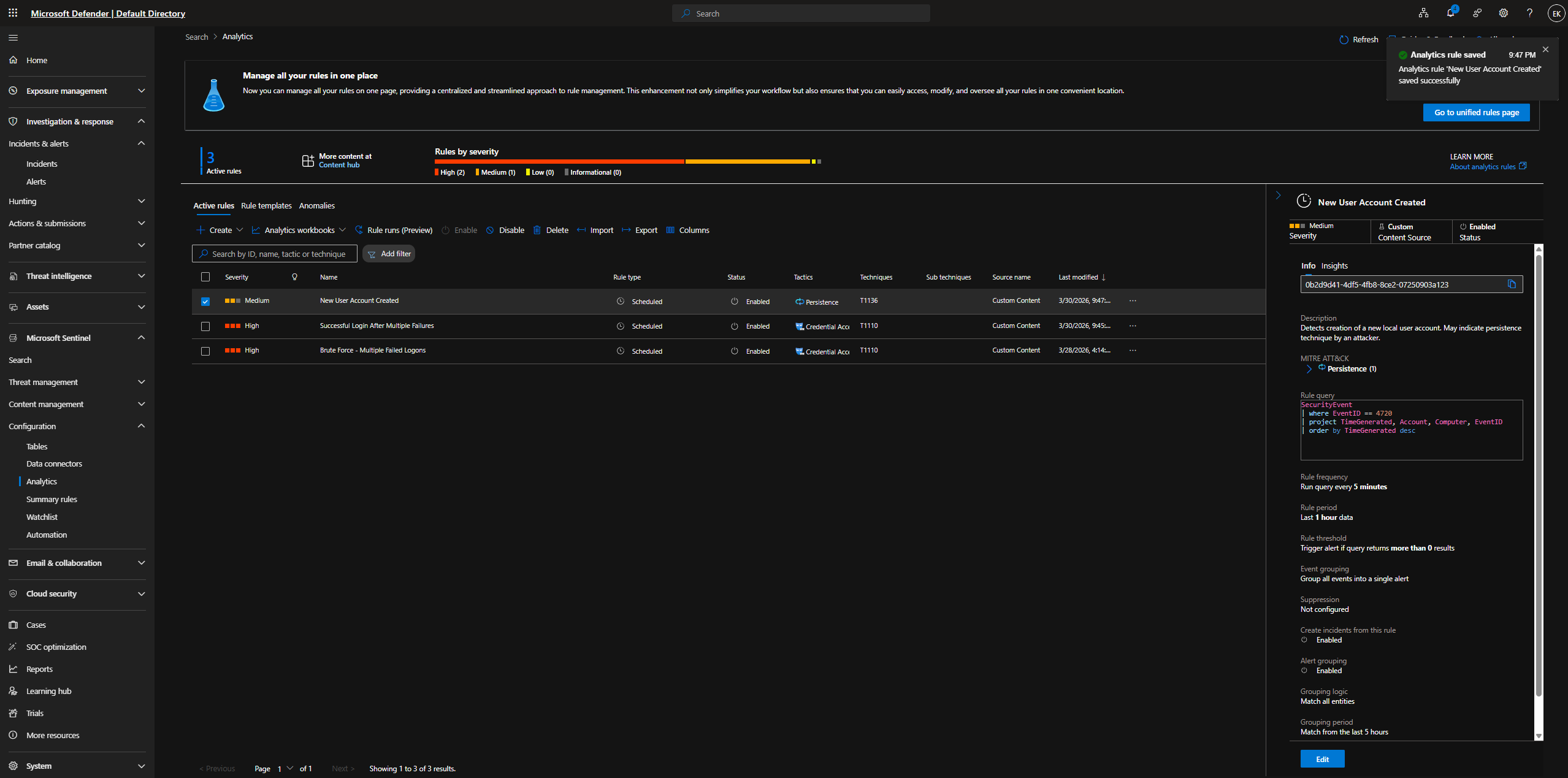 规则 2 - 创建新用户账户