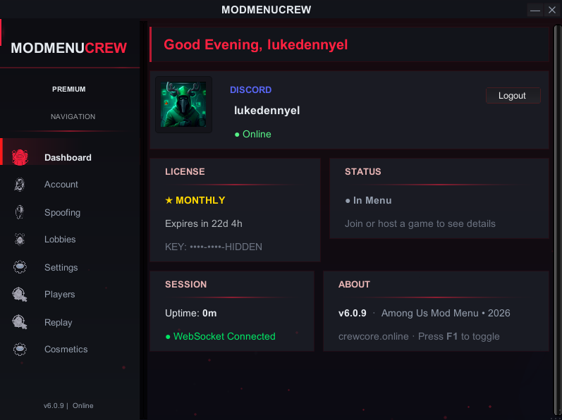 ModMenuCrew Dashboard