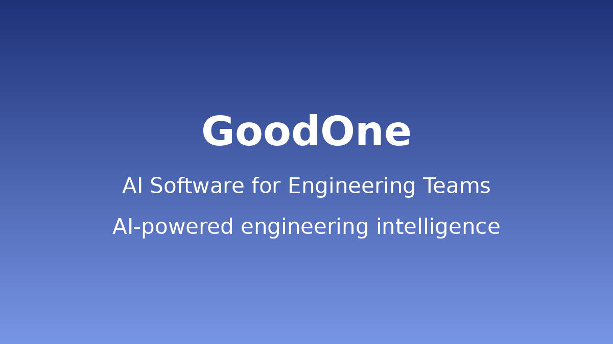 GoodOne Demo