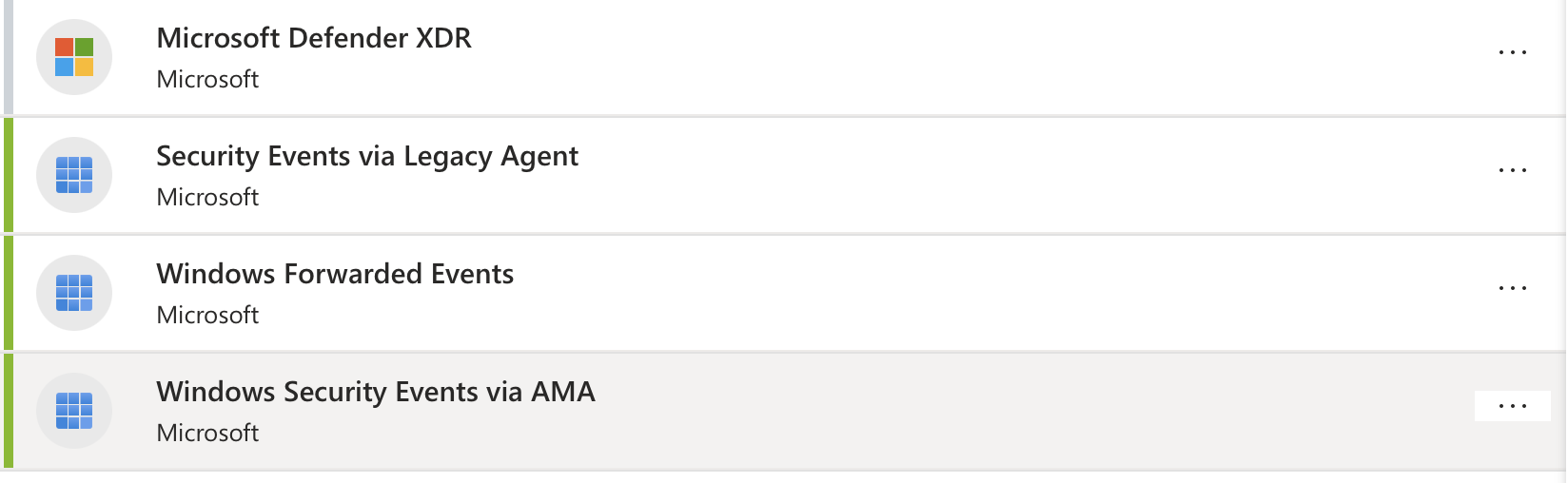 Windows Security Events 连接器 — Active