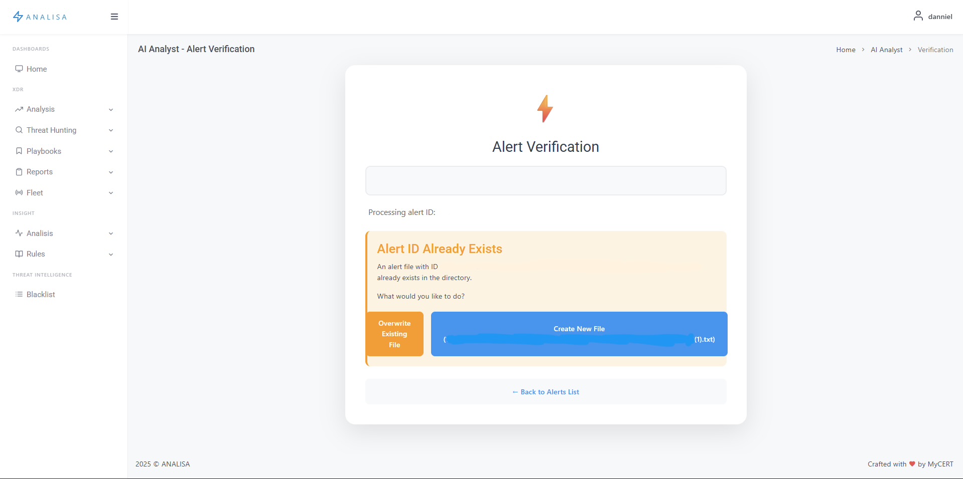 Verifying if it Exists/ Already been processed