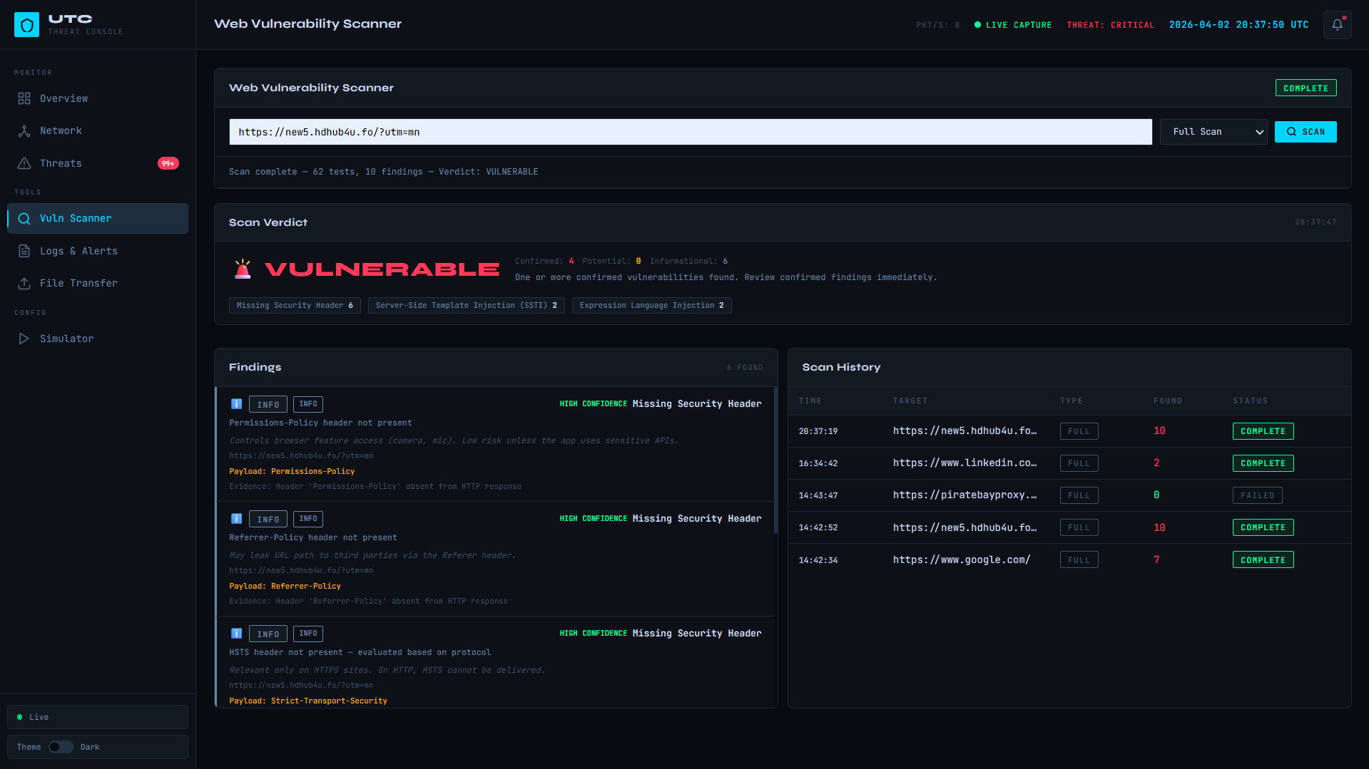 Vulnerability Scanner