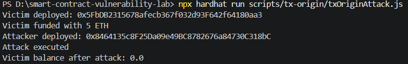 tx.origin 攻击结果