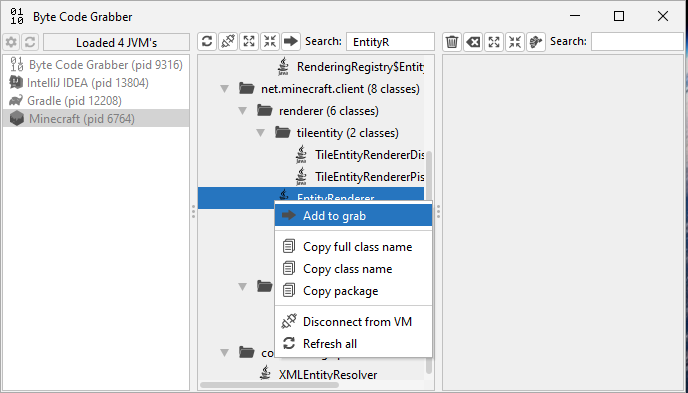 Screen UIL Context menu 2