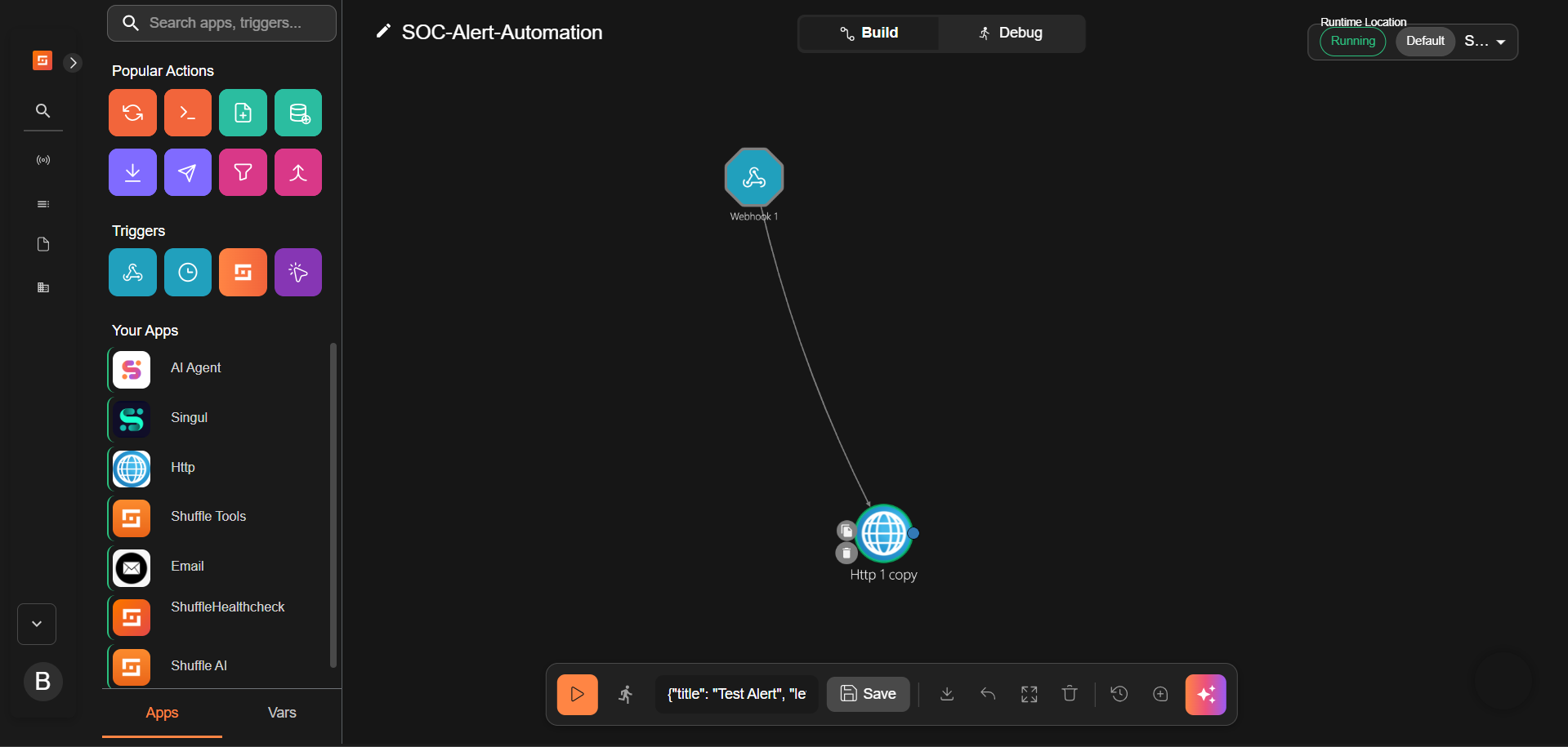 Shuffle 工作流画布