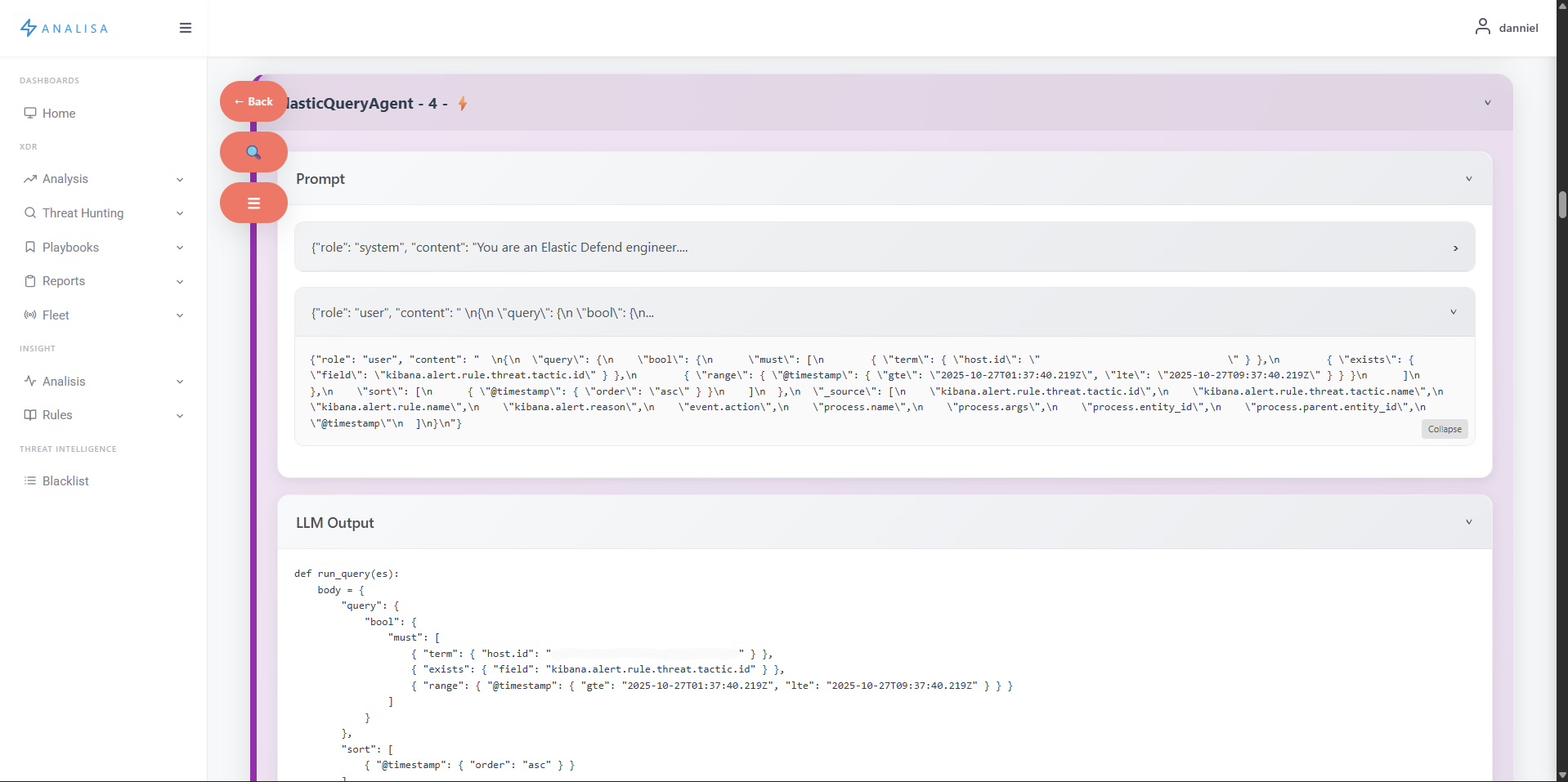 Agent Indicators - ElasticQueryAgent with Lightning
