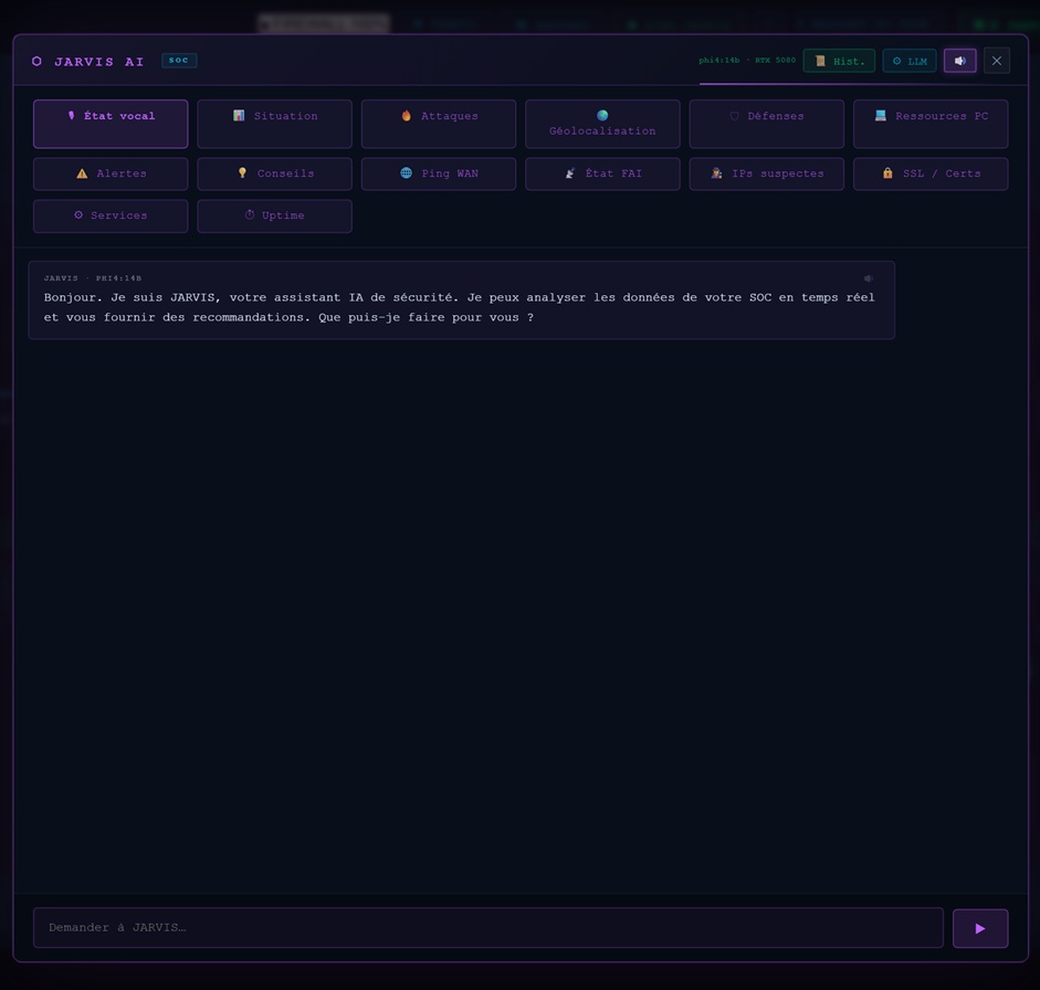 JARVIS IA — Tuile SOC