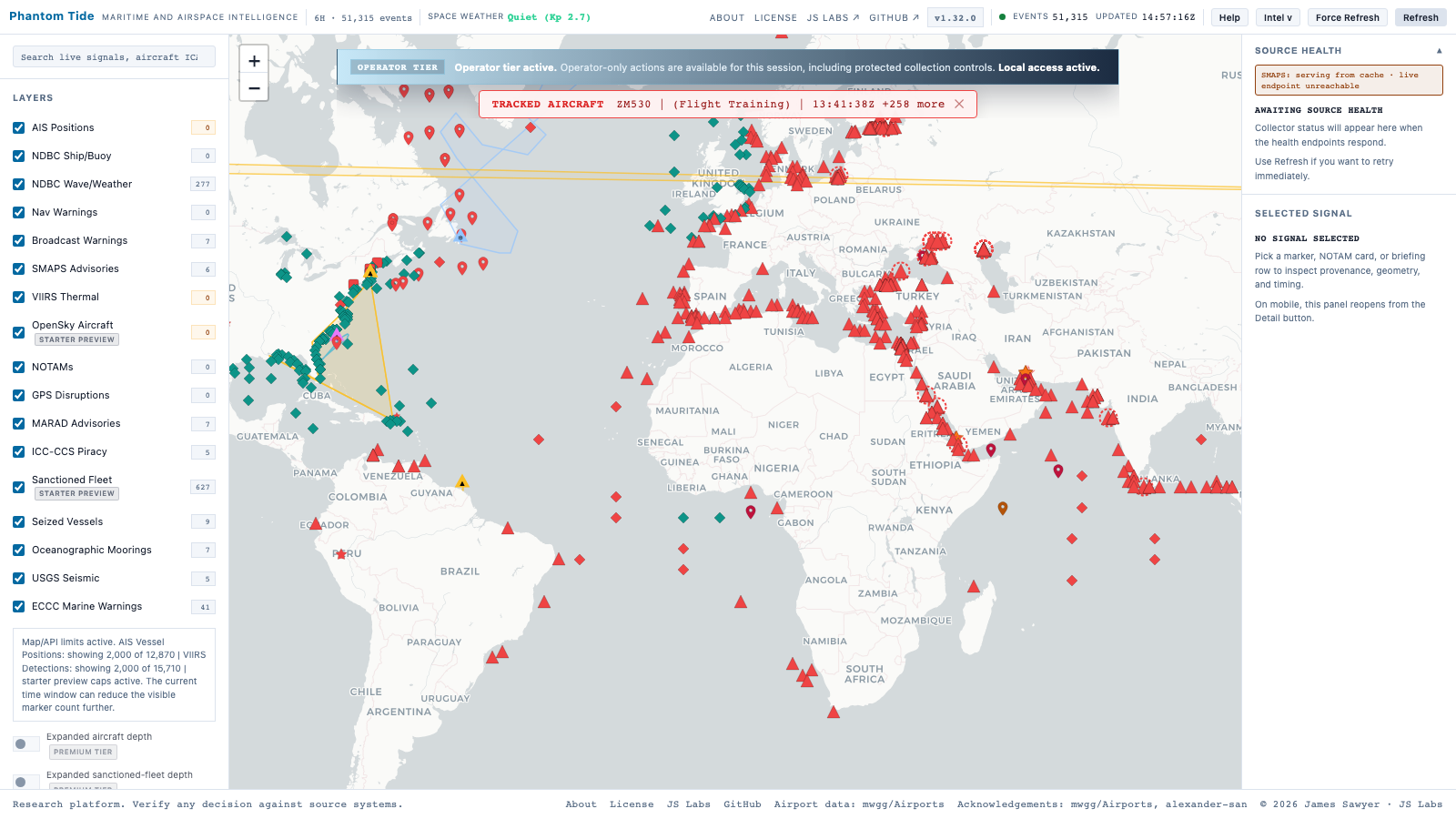 风险区域 — 波斯湾和红海