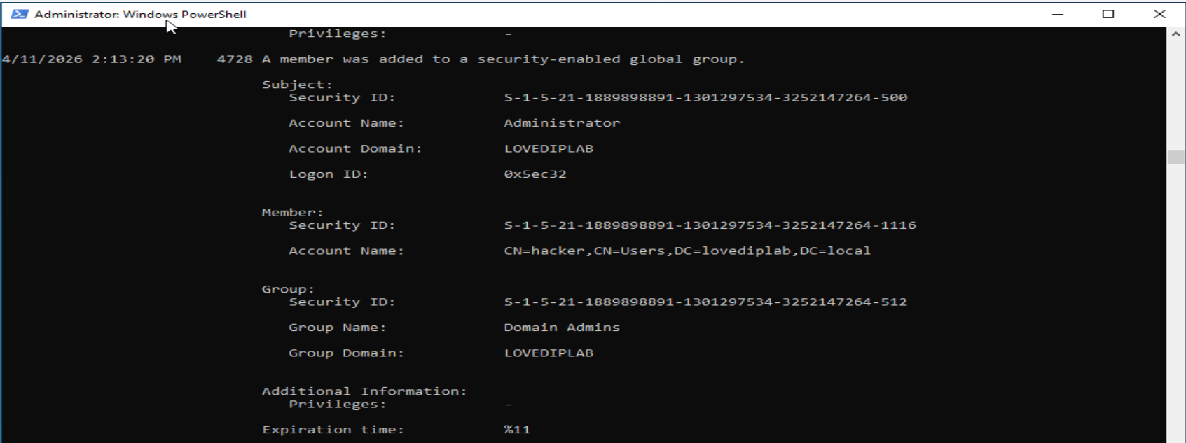 安全事件日志(续)