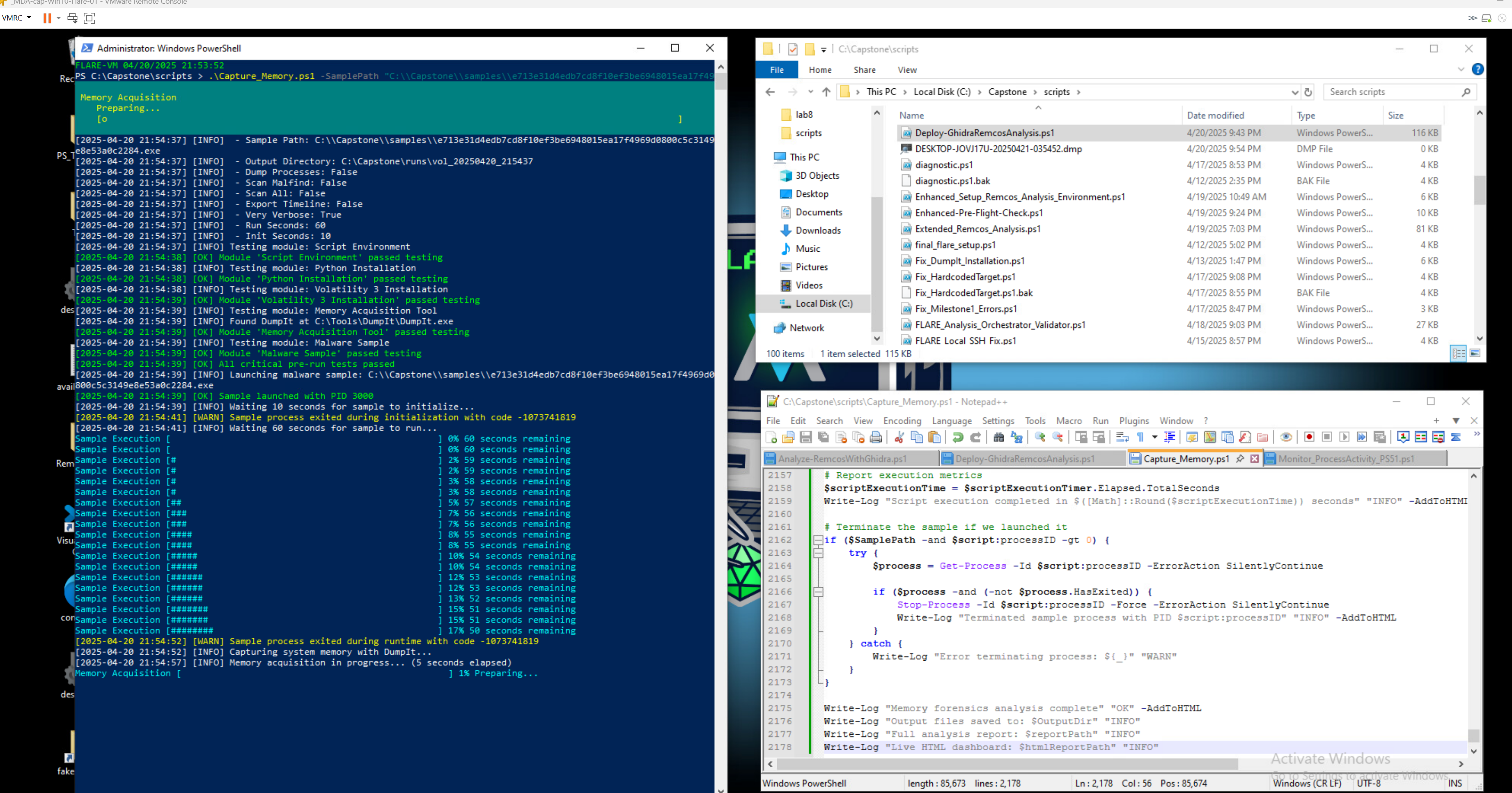Remcos RAT Analysis Environment
